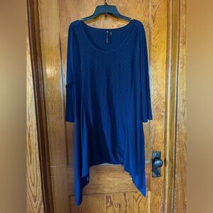 Allie and Rob blue top Size: 2X